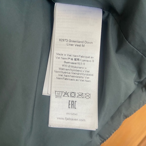 Fjallraven Greenland Down Liner Vest Men’s XL - Picture 7 of 10